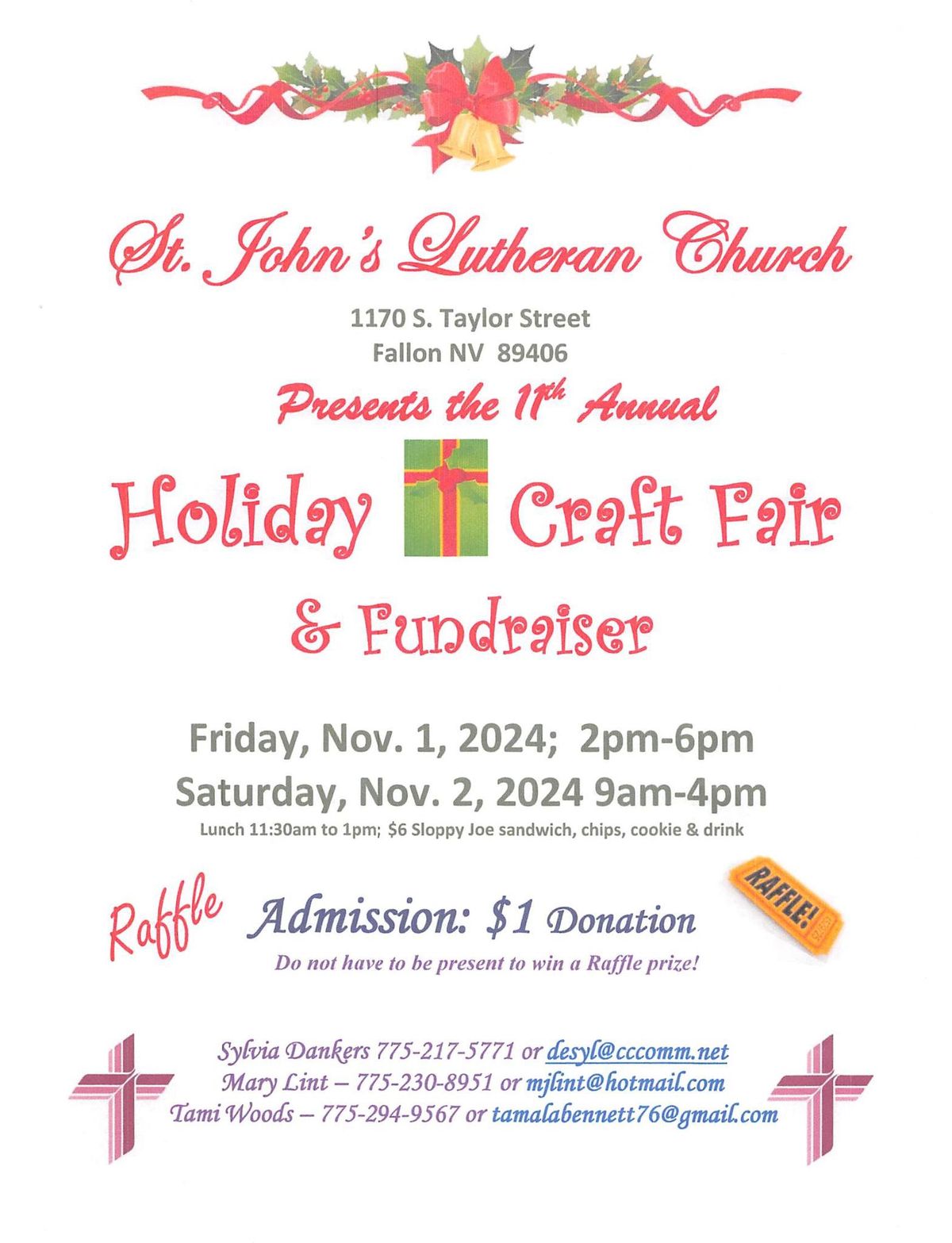 St. John's 11th Annual Holiday Craft Fair & Fundraiser