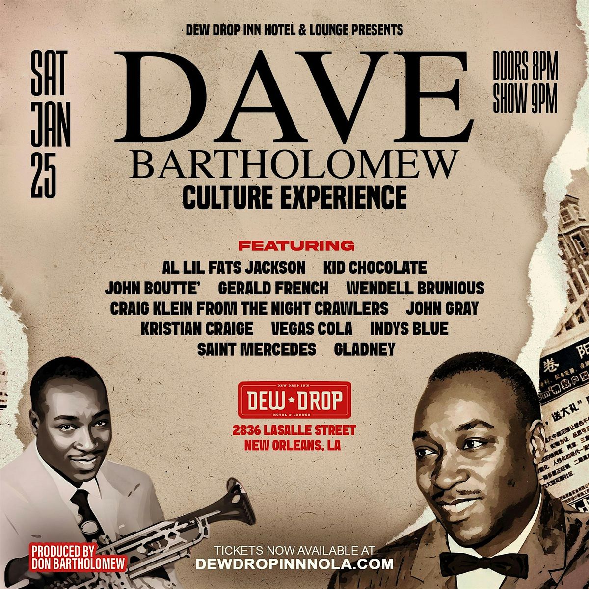 Dave Bartholomew Culture Experience