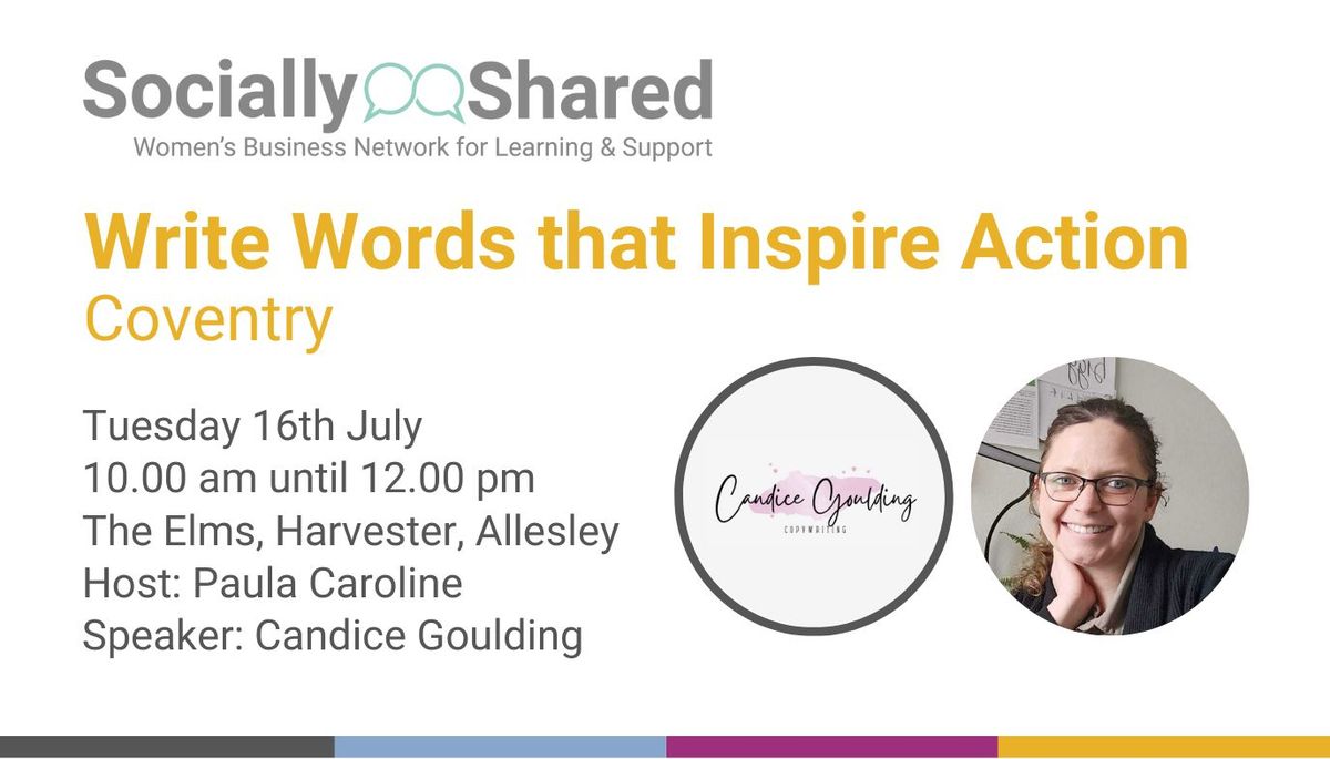Socially Shared Coventry - Write Words that Inspire Action