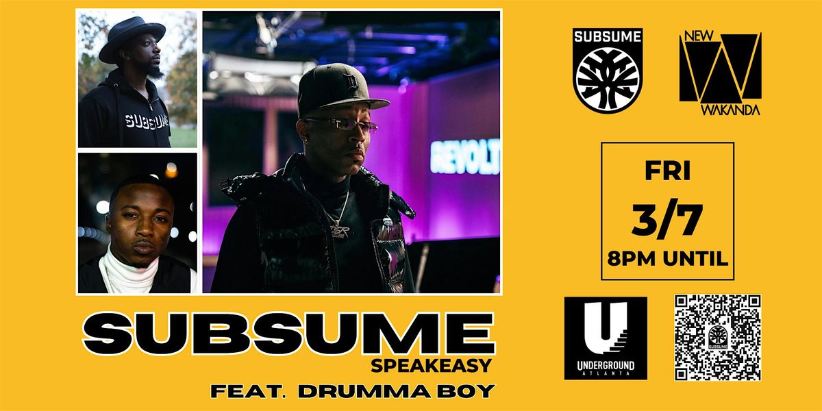 SUBSUME SPEAKEASY: First Friday Game Night Feat. Drumma Boy