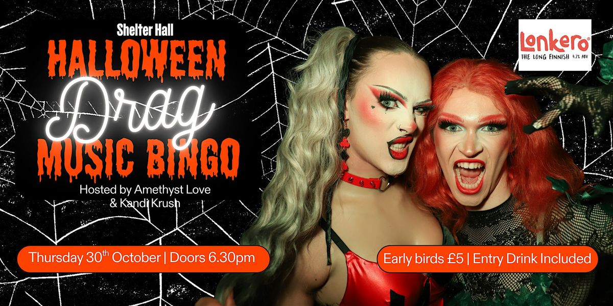 Halloween Drag Music Bingo at Shelter Hall