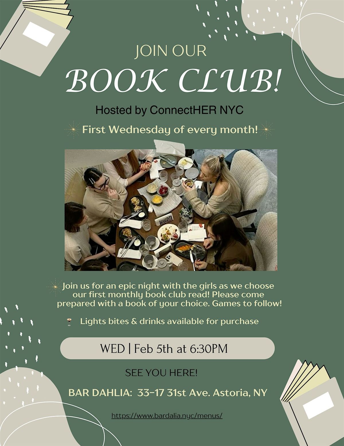 Book Lovers Club by ConnectHer NYC