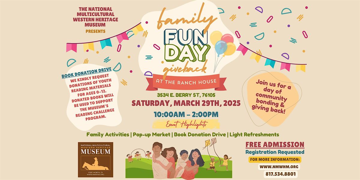 NMWHM Family Fun Day & Book Donation Drive