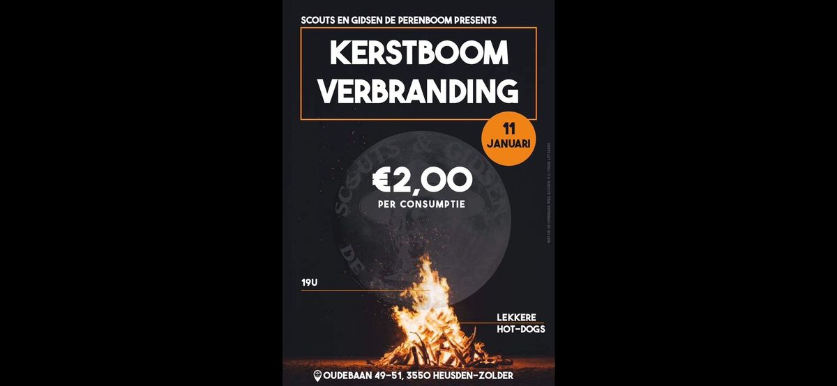 Kerstboomverbranding Scouts & Gidsen De Perenboom