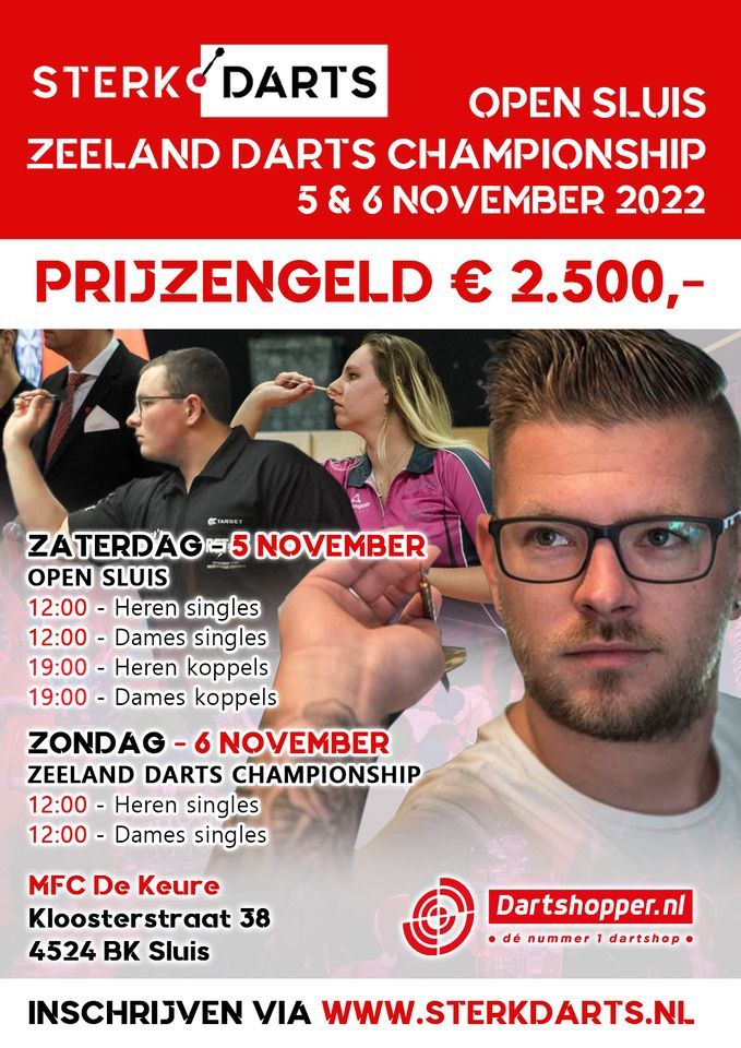 Zeeland Darts Championship 2022, MFC de Keure Sluis, 5 November to 6