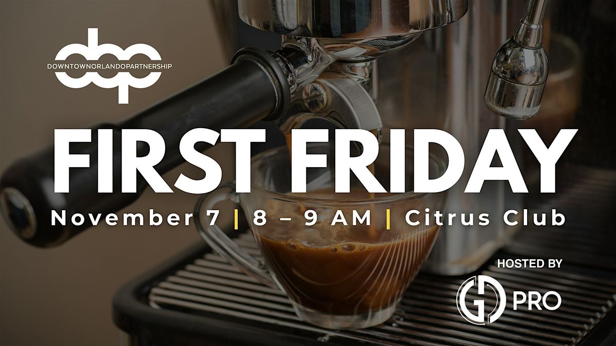 DOP's First Friday Networking Coffee, Hosted by GD Pro