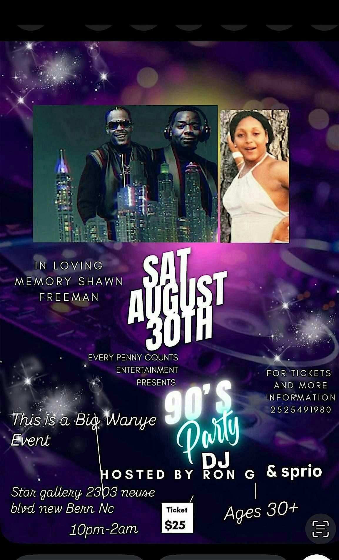 Big Wayne Presents New Bern NC 90\u2019s Party