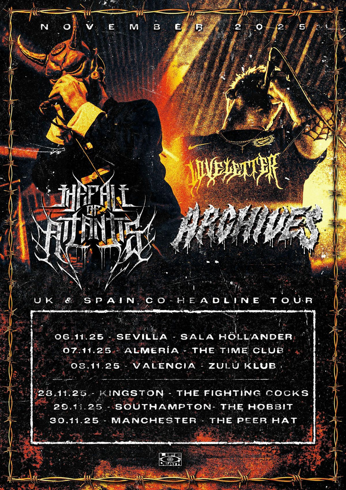 ARCHIVES \/ THE FALL OF ATLANTIS - MACHESTER - THE PEER HAT - 30\/11\/25