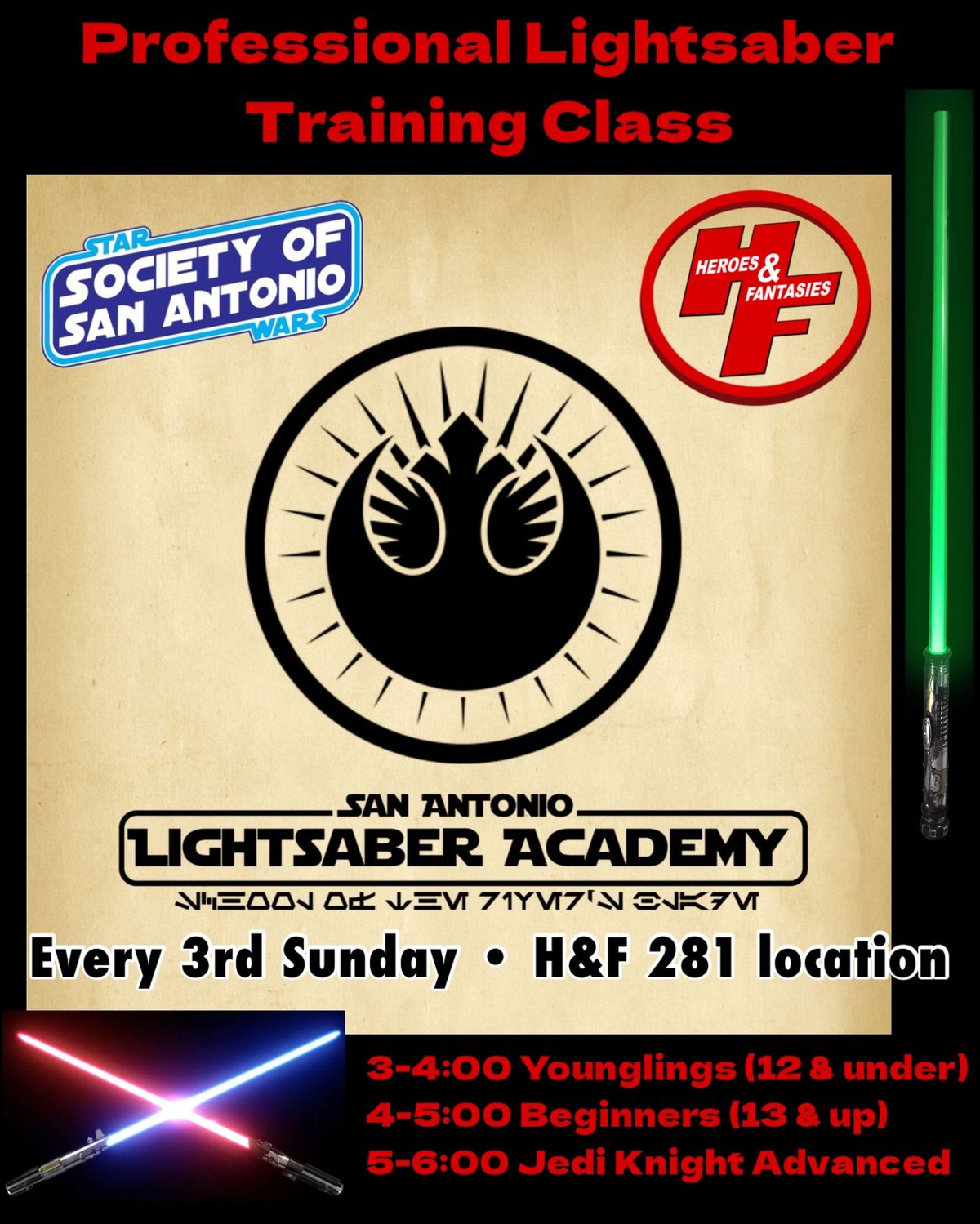 Lightsaber Academy Training \u2013 Free!