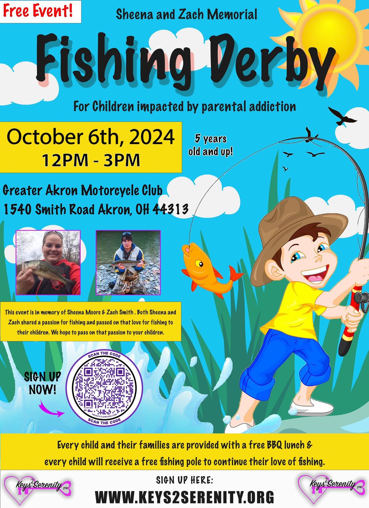 Fishing Derby for kids impacted by parental addiction 