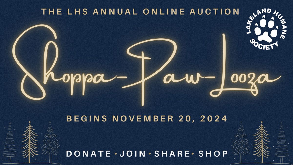 Shoppa-Paw-Looza 2024 Online Auction