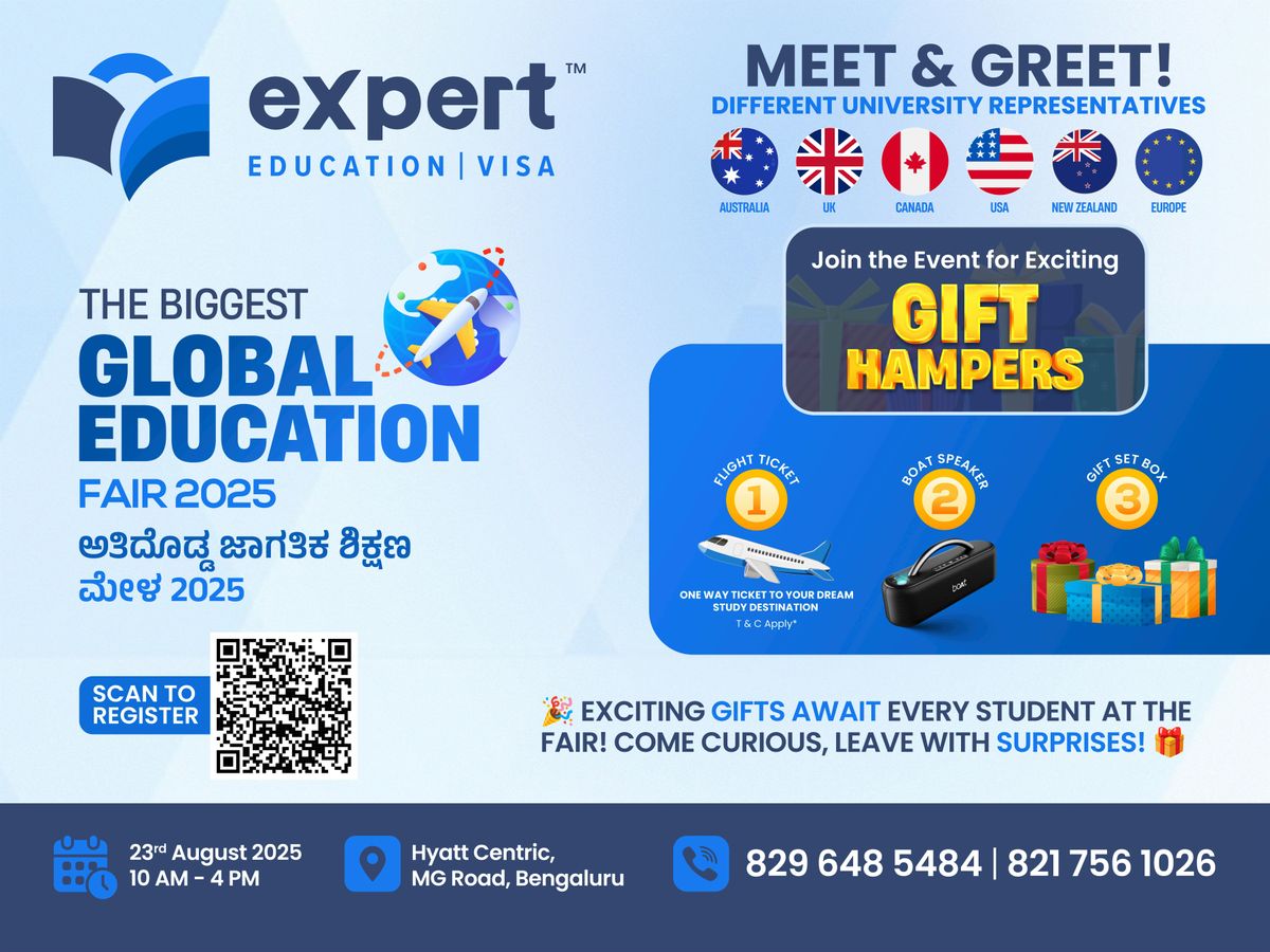 Expert Education and Visa Services - Global Education Fair 2025 (Bengaluru)
