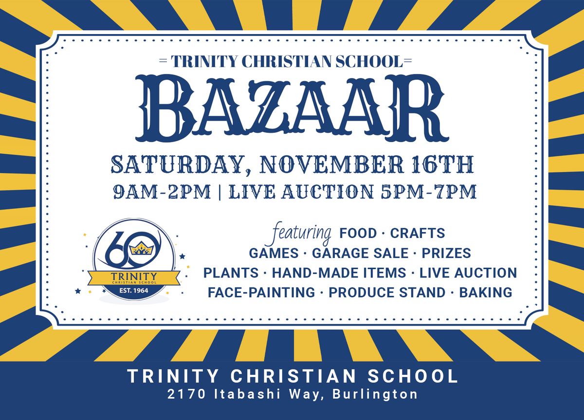 60th Anniversary Bazaar, Dinner, and Auction