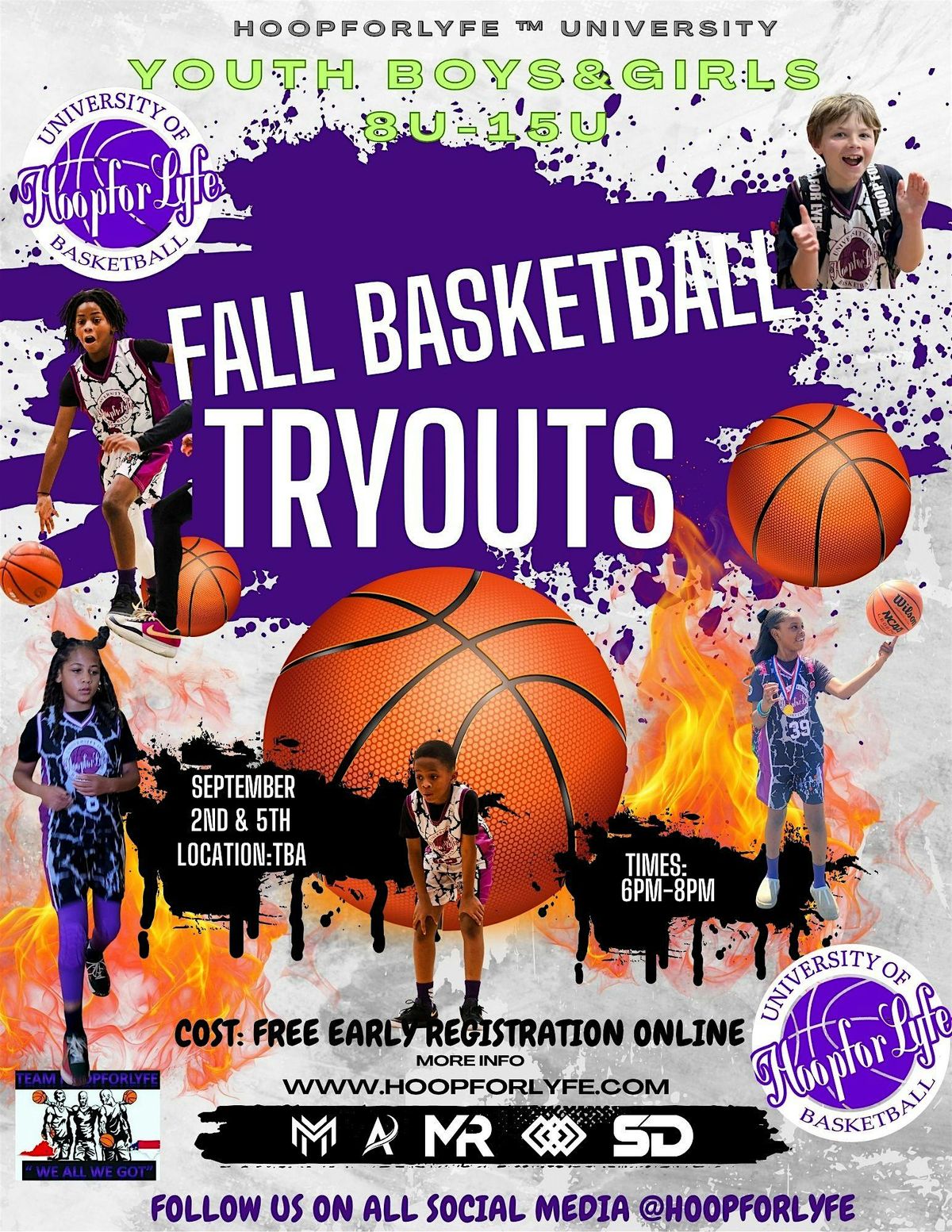 FALL YOUTH BASKETBALL TRYOUTS 8U-15U BOYS AND GIRLS