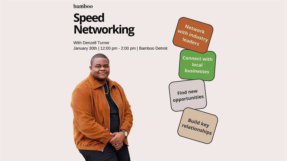 Speed Networking host by Denzell Turner