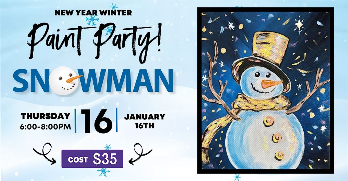 New Year\u2019s Winter Paint Party Jan 16