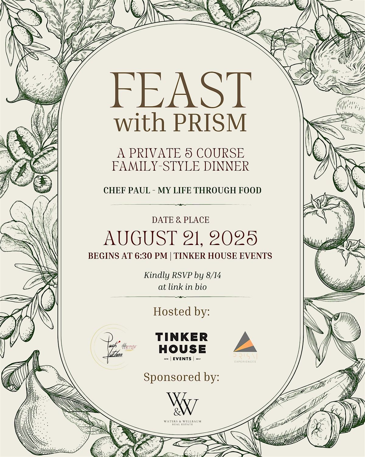 FEAST with Prism (SPONSORED BY: Waters & Wellbaum)