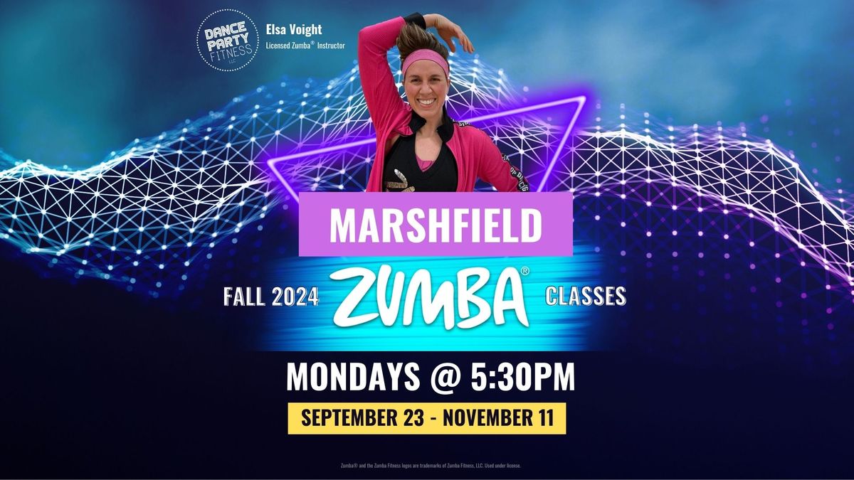 MARSHFIELD - ZUMBA Classes - Fall 2024