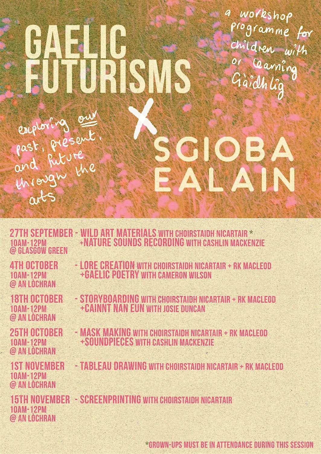 Gaelic Futurisms x Sgioba Ealain - Gaelic Art Workshops
