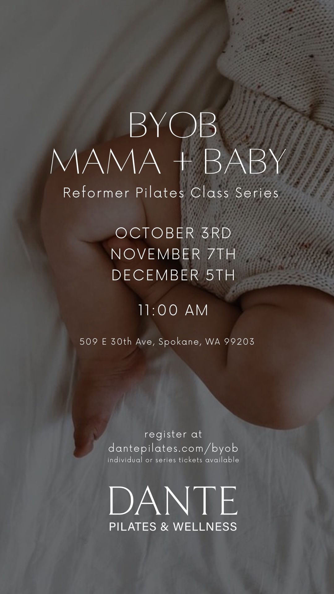 BYOB MAMA + BABY REFORMER PILATES CLASS 