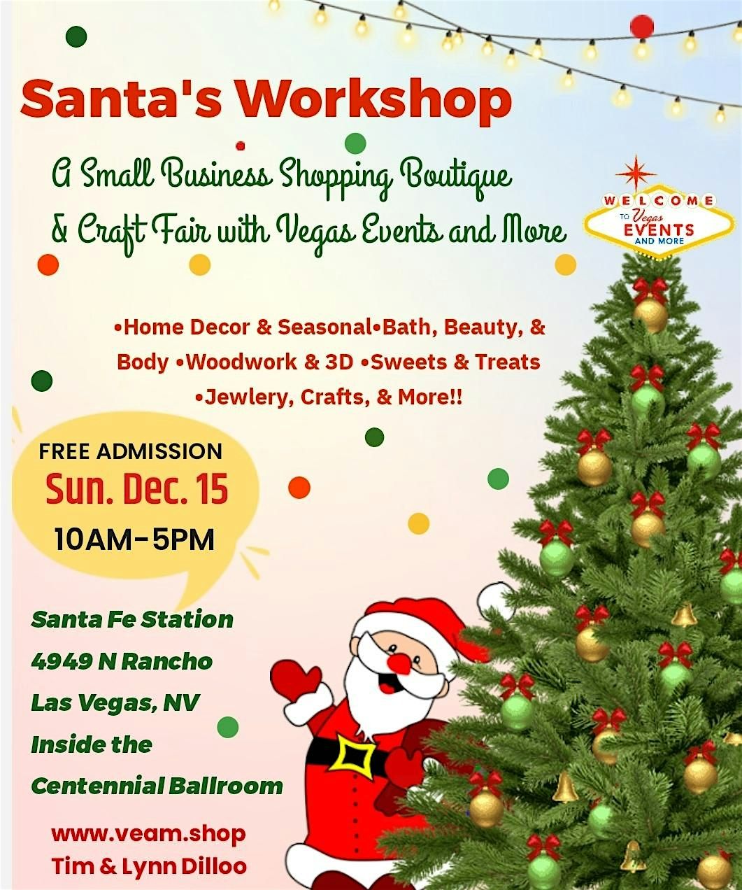 Santa's Workshop: Shopping boutique & craft fair