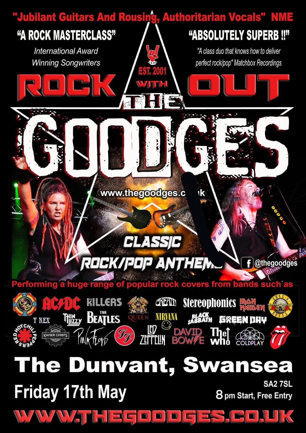 The Goodges Rock Out @ The Dunvant, Swansea. SA2 7SL.