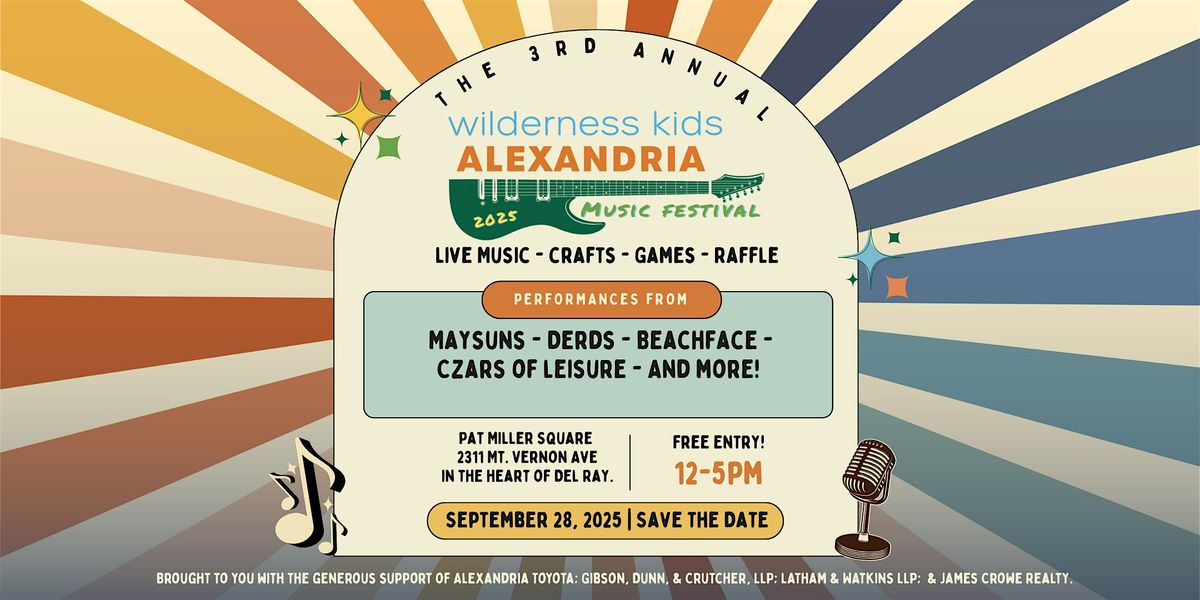 Wilderness Kids Alexandria Music Festival