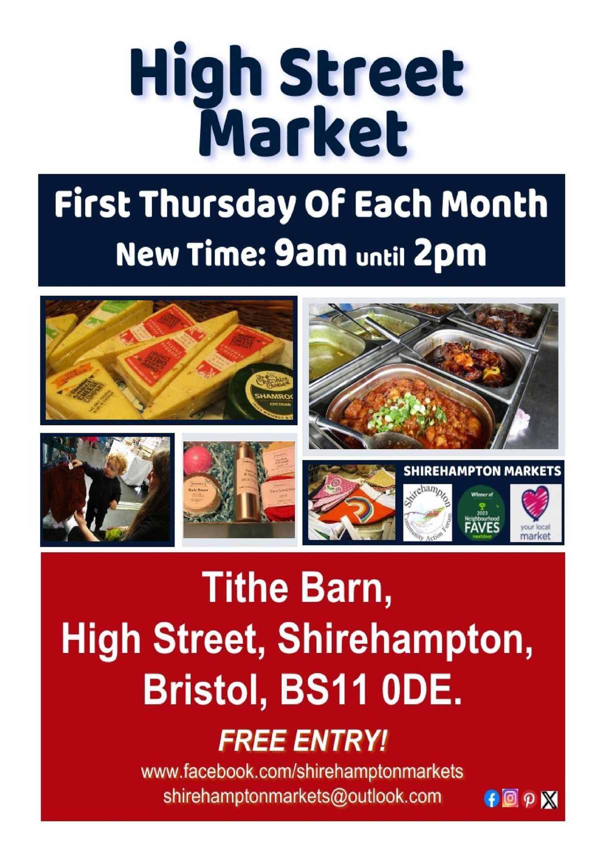 High Street Market at the Tithe Barn, Shirehampton, BS11 0DE