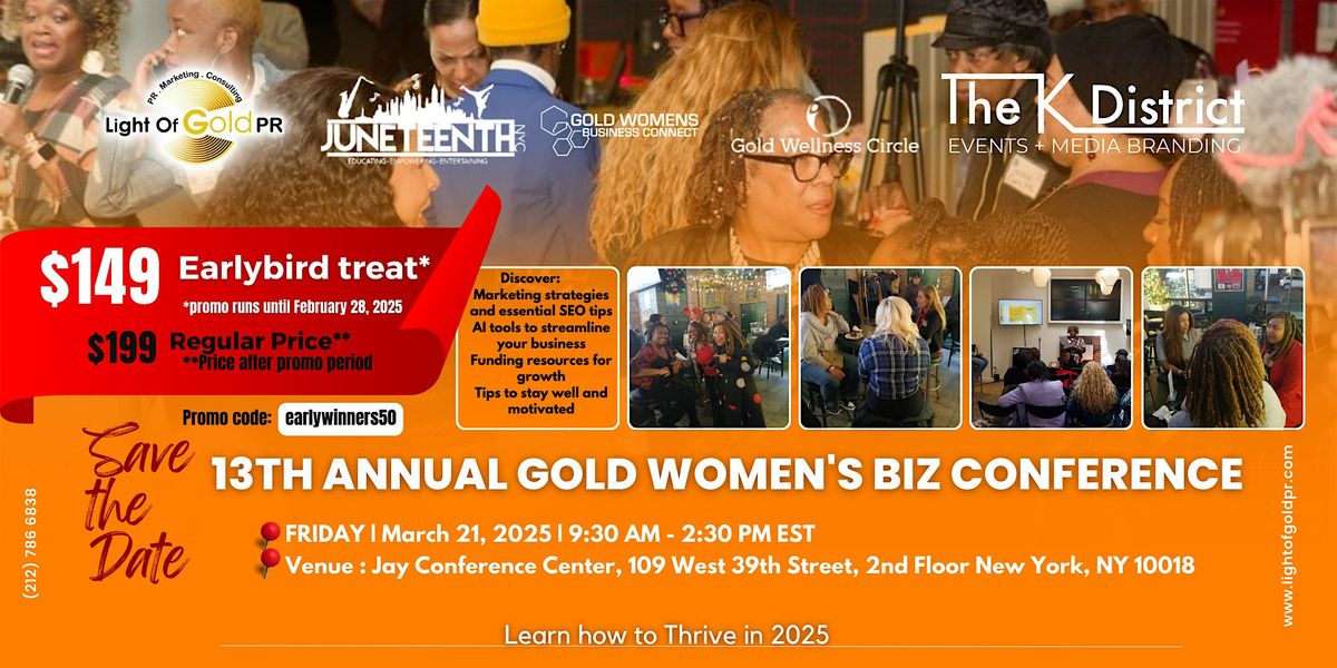 13th Annual Gold Women's Biz Conference