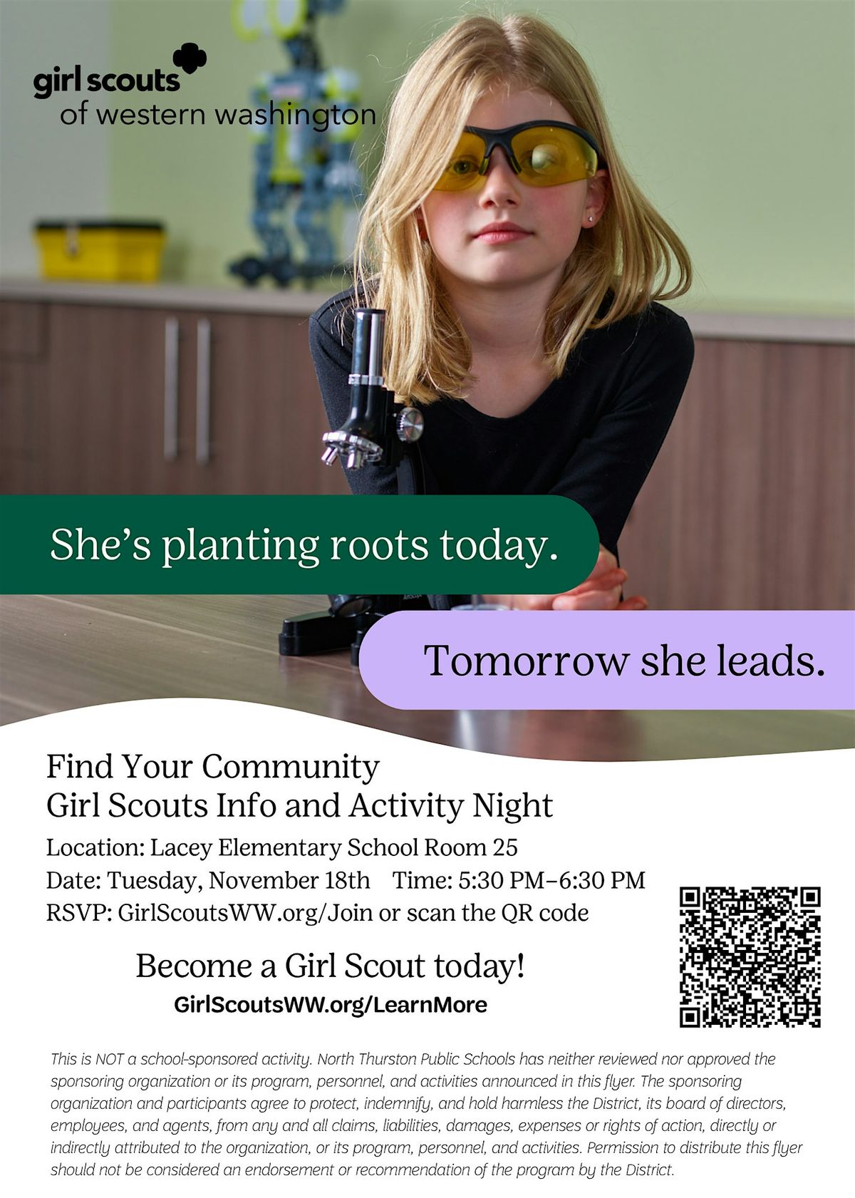 Find Your Community, A Girl Scouts Info and Activity Night in Lacey