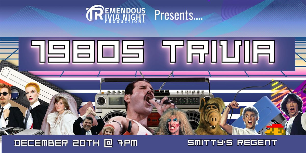 Winnipeg Back to the 80's Trivia Night at Smitty's Regent