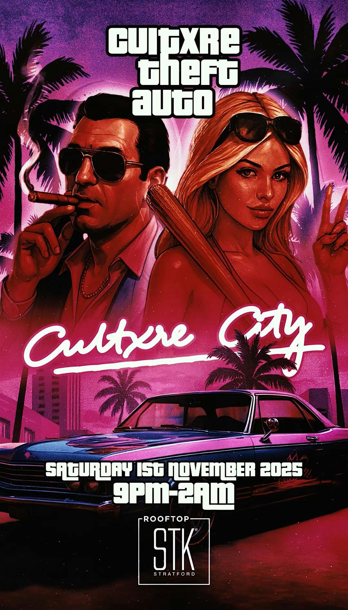 Cultxre Theft Auto - Saturday 1st Nov 25