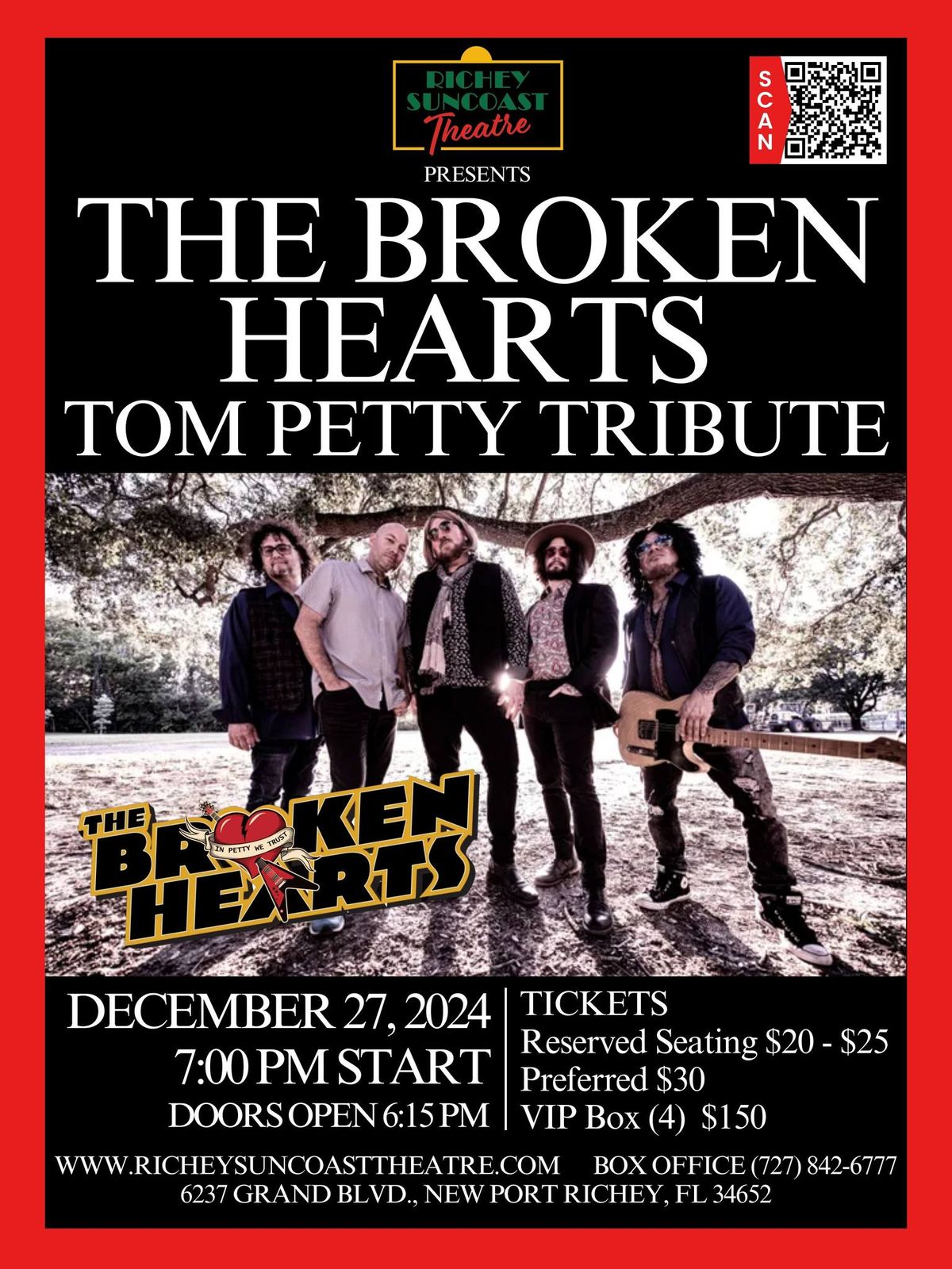 The Broken Hearts - Tom Petty Tribute LIVE @ Richey Suncoast Theatre