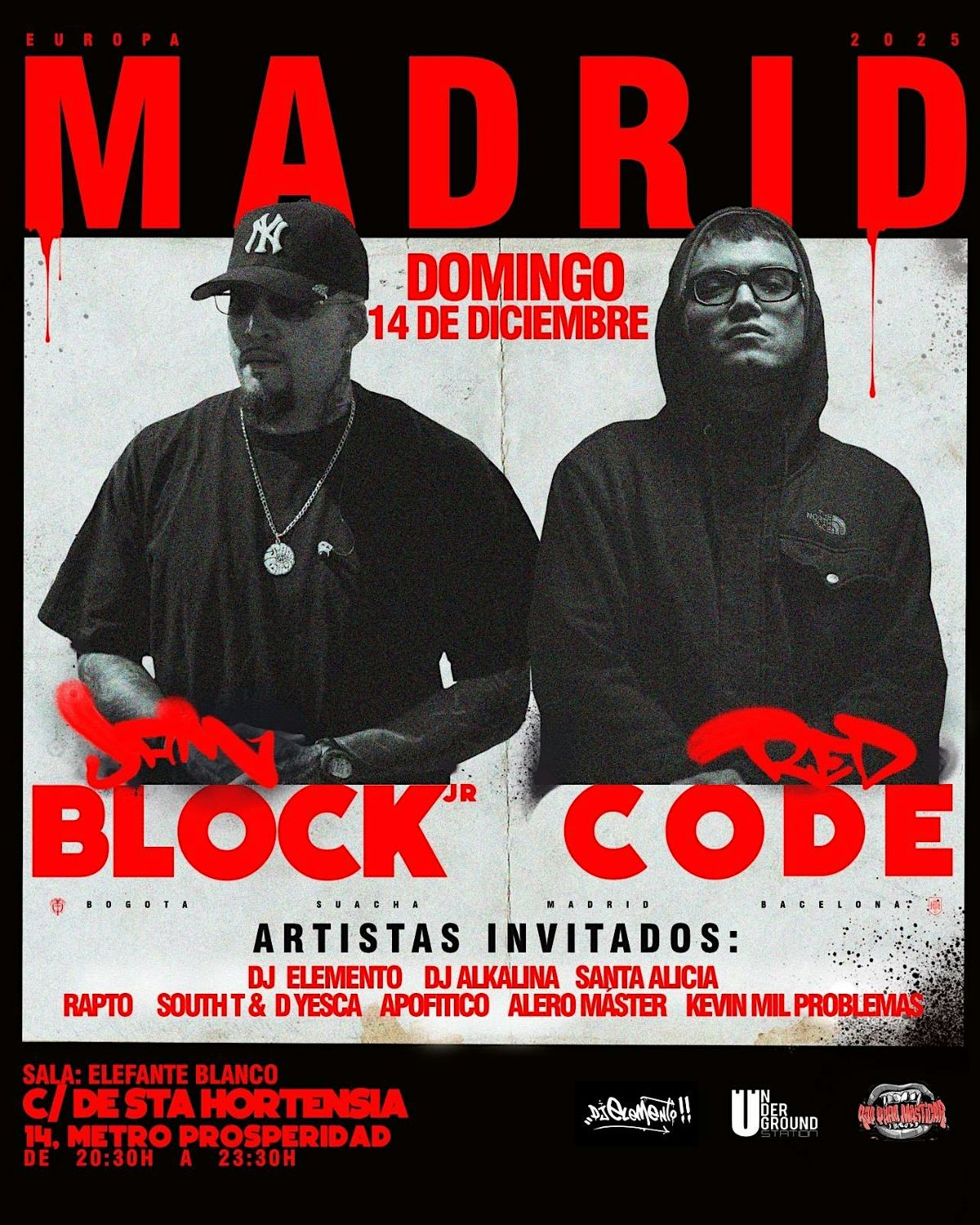 JAM BLOCK Jr & RED CODE en MADRID