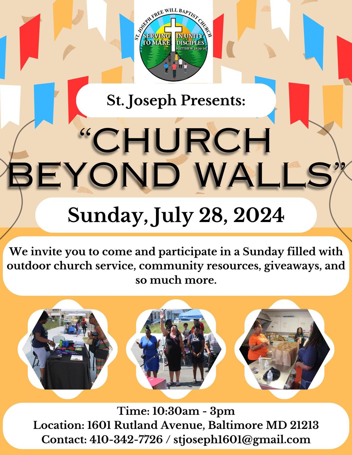St. Joseph Free Will Baptist Church's "Church Beyond Walls" Community Event