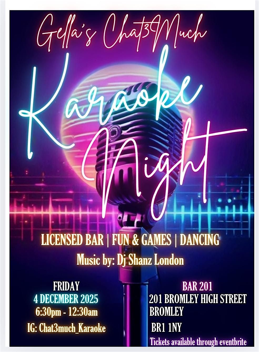 Gella's Chat3much Karaoke