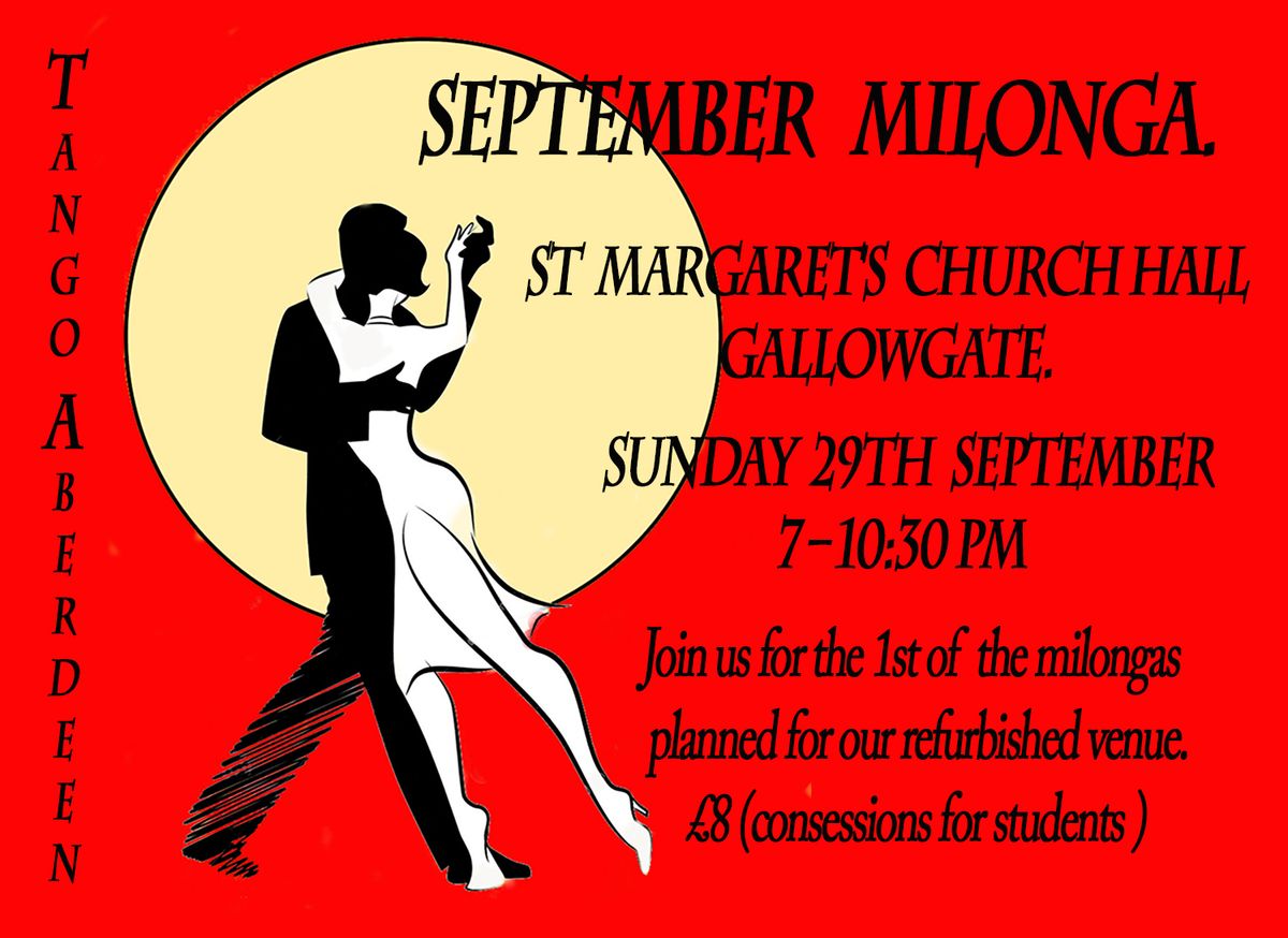 September Milonga in Aberdeen