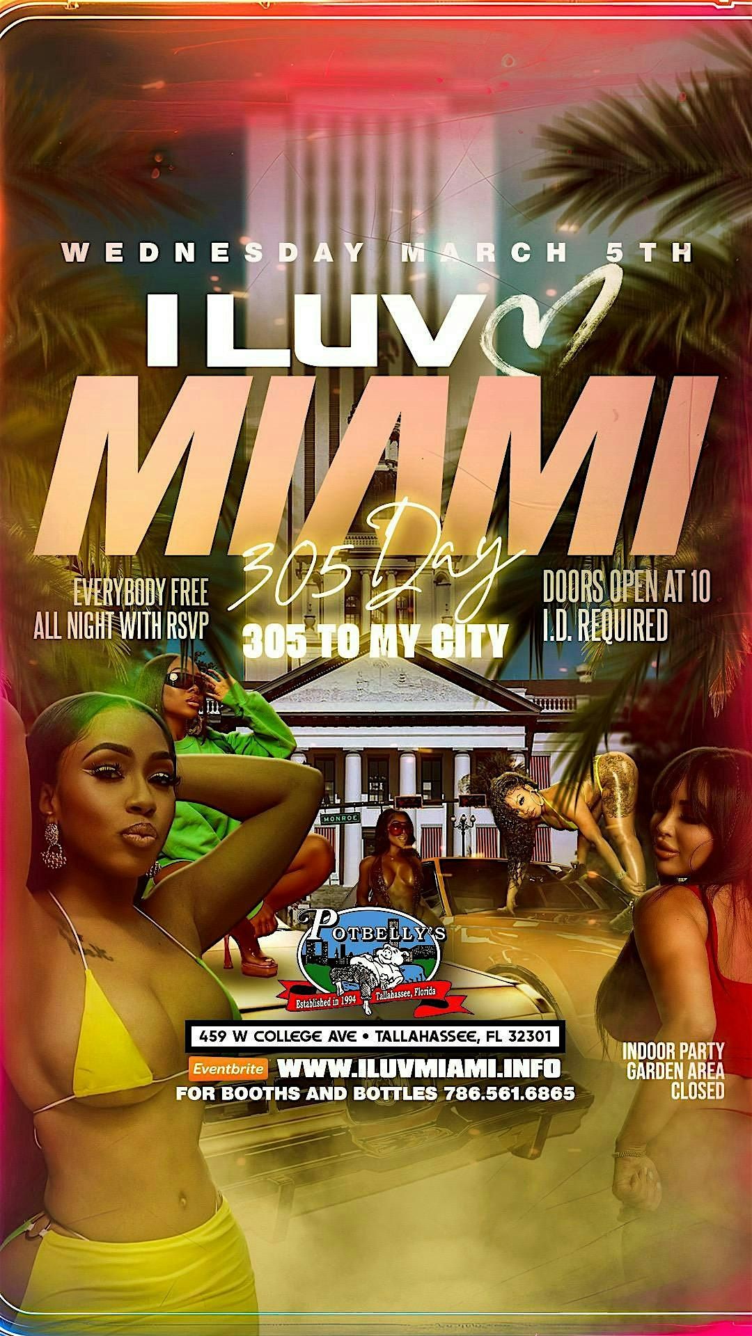 I Luv Miami 305 Day 305 to My City [ Tally ] @ Potbellys  Wednesday March 5