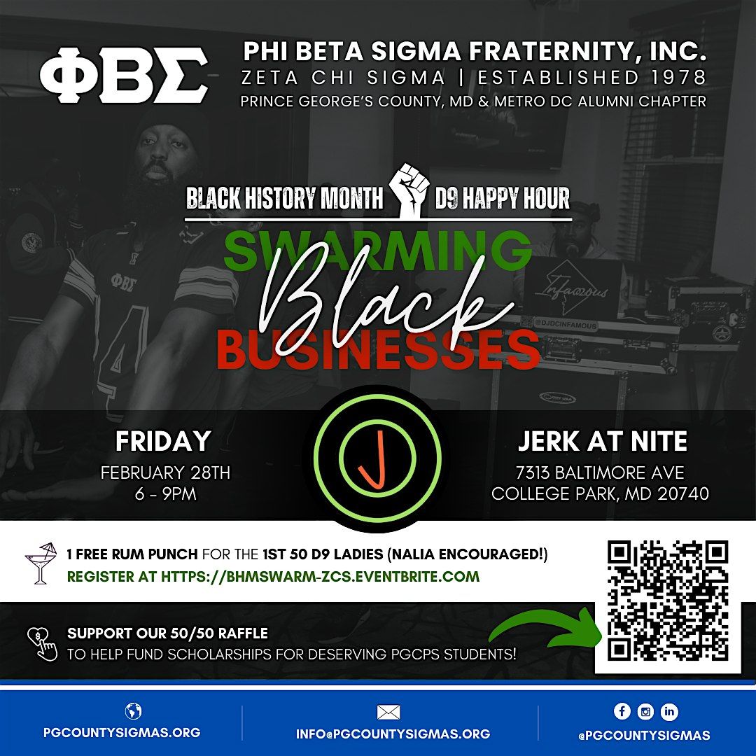 The PG County Sigmas Present: D9 Black History Month Happy Hour