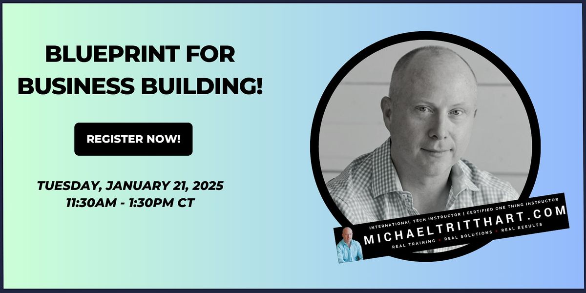 The Blueprint for Business Building | McKinney, TX!