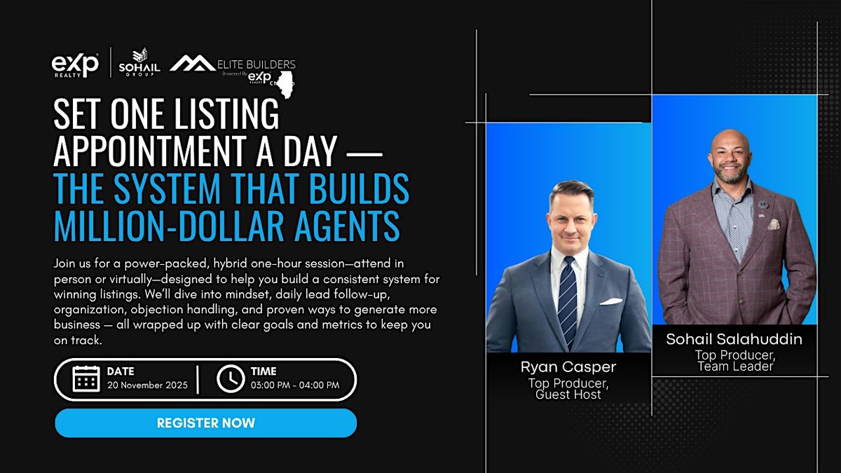 Set One Listing Appointment a Day:  System That Builds Million Dollar Agent