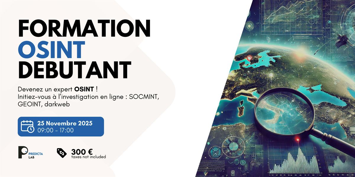 Ma\u00eetriser les bases de l\u2019OSINT \u2013 Formation d\u00e9butant