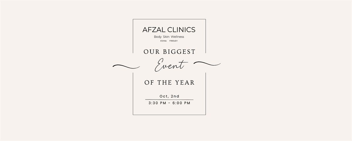 Afzal Clinics\u2013 October 2nd Big Sale Event is Almost Here!