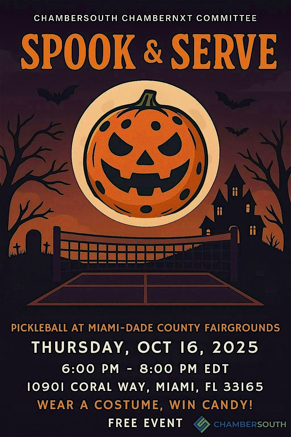 ChamberSOUTH ChamberNXT Committee Presents: Spook & Serve Pickleball