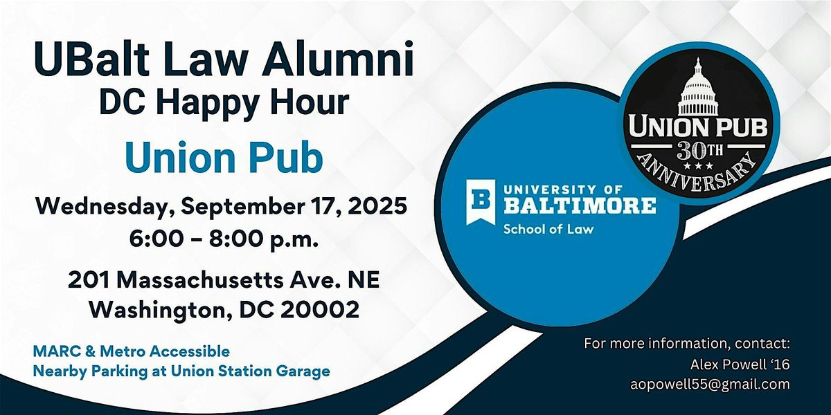 UBalt Law Alumni DC Happy Hour