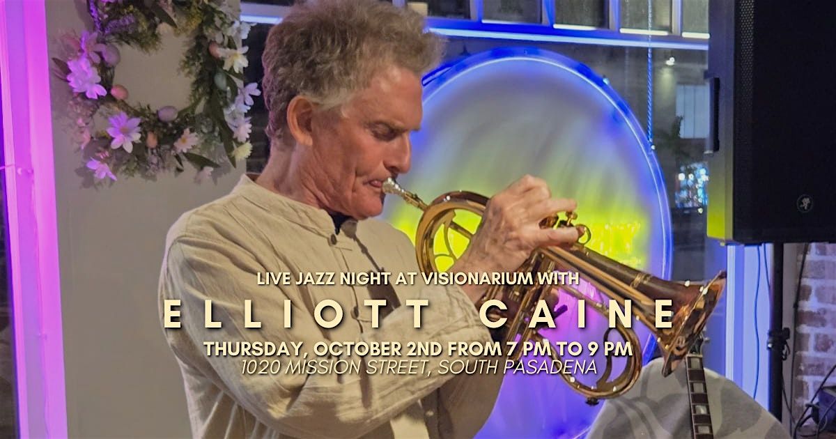 \u2728 Live Jazz Night with Elliott Caine at Visionarium \u2728
