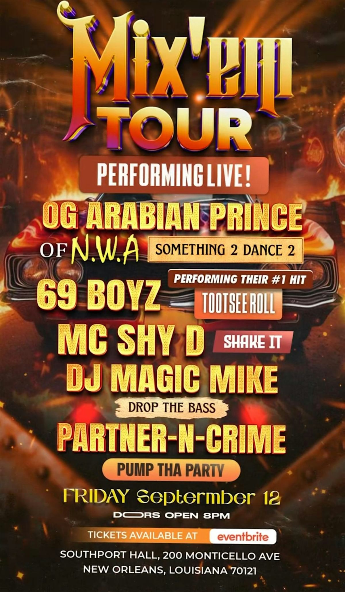 MIX'EM TOUR FRIDAY SEPTEMBER 12 2025