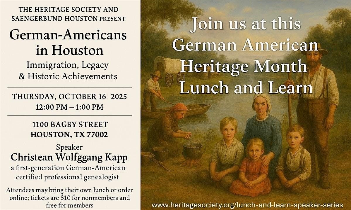 Lunch and Learn: German American Heritage Month