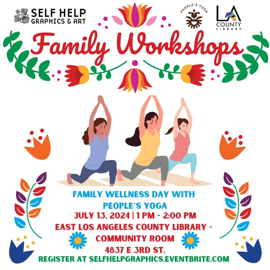 Family Wellness Day with People's Yoga at East LA County Library