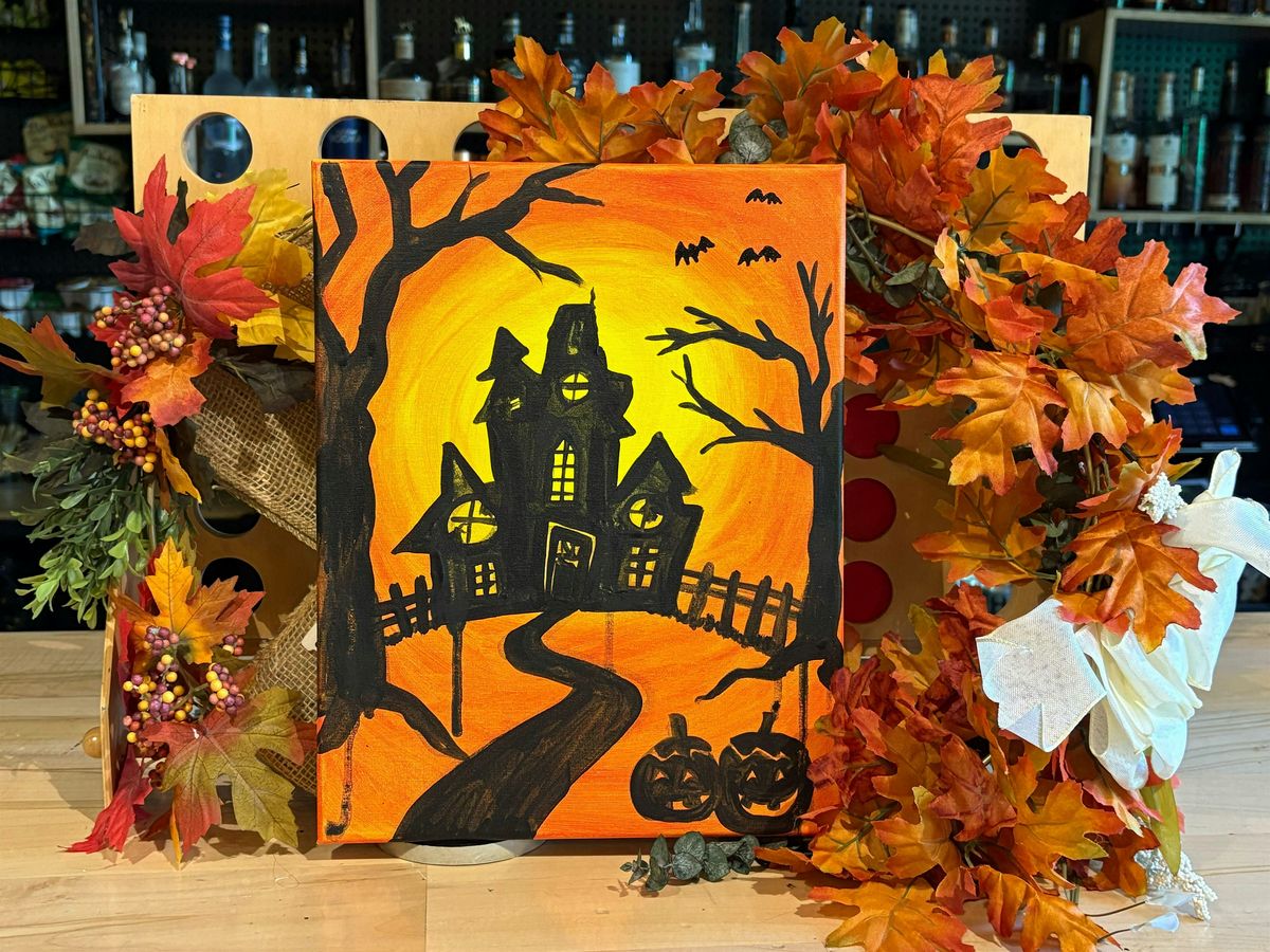 Boo-ze & Brushes - Spooky House Edition